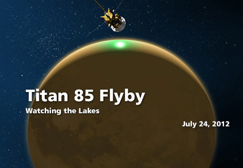 Cassini Spacecraft Buzzes Saturn Moon Titan to See Methane Lake